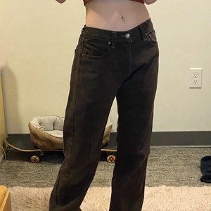 Levis Brown Low Rise Jeans